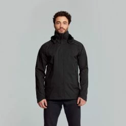 Veste De Pluie Hommes Imperméable Noire Skane De Basil