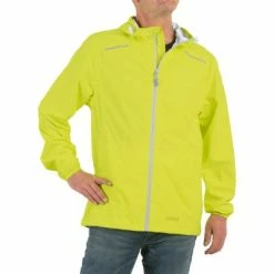 Veste De Pluie Vélo Imperméable Jaune Pour Homme Pro X Tour