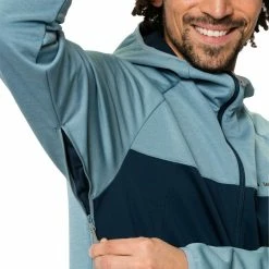 Veste Vélo Colourblock Bleue Pour Hommes Vaude Tremalzo Softshell -Promos Roulante Pro Boutique veste tremalzo softshell hommes 1