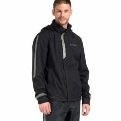 Veste Vélo Homme Noire Réfléchissante 360° Luminum II Vaude